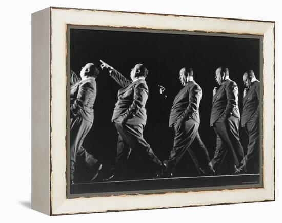 Multiple Exposure of Alfred Hitchcock-Gjon Mili-Framed Premier Image Canvas