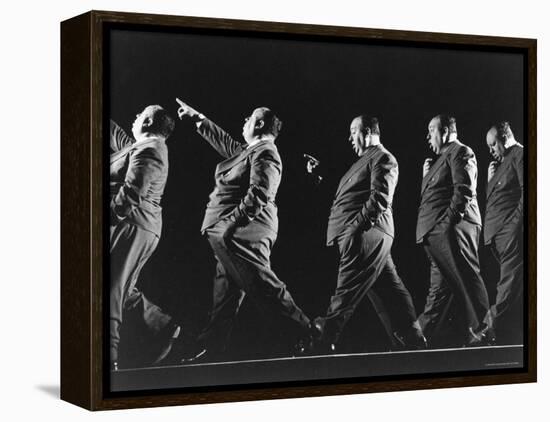 Multiple Exposure of Alfred Hitchcock-Gjon Mili-Framed Premier Image Canvas