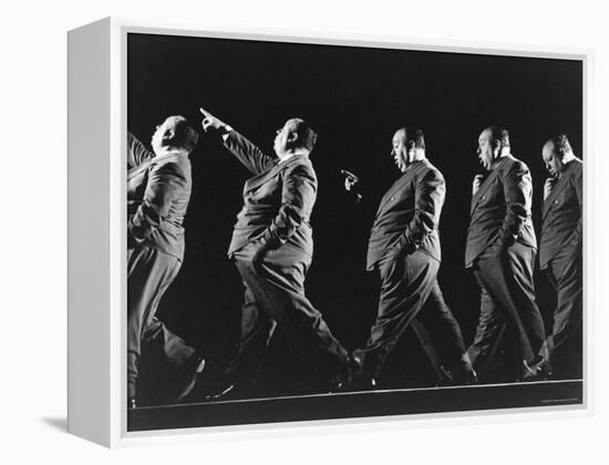 Multiple Exposure of Alfred Hitchcock-Gjon Mili-Framed Premier Image Canvas