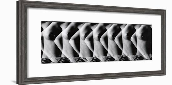Multiple Exposure of Nude Female Torso-Gjon Mili-Framed Premium Photographic Print