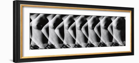 Multiple Exposure of Nude Female Torso-Gjon Mili-Framed Photographic Print