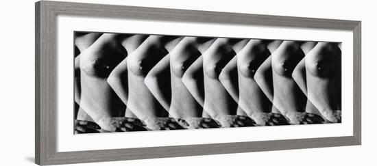 Multiple Exposure of Nude Female Torso-Gjon Mili-Framed Photographic Print