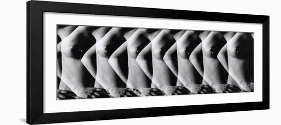 Multiple Exposure of Nude Female Torso-Gjon Mili-Framed Photographic Print