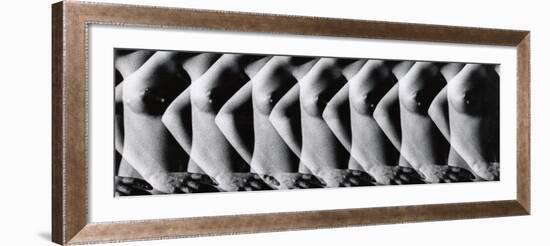 Multiple Exposure of Nude Female Torso-Gjon Mili-Framed Photographic Print