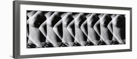 Multiple Exposure of Nude Female Torso-Gjon Mili-Framed Photographic Print