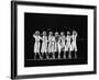 Multiple Image of Woman's Golf Swing-Gjon Mili-Framed Photographic Print