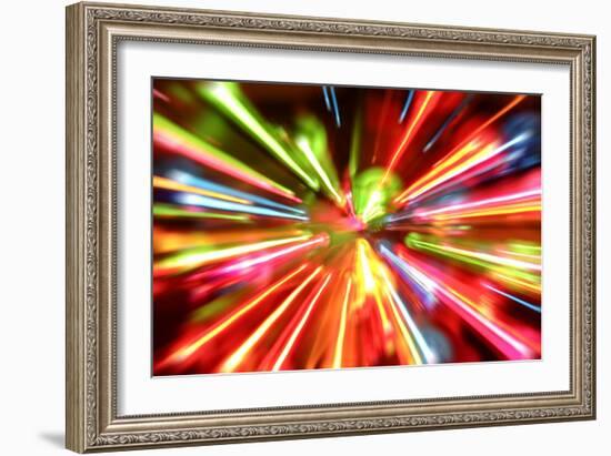 Multiple Lights Blur Background-STILLFX-Framed Art Print