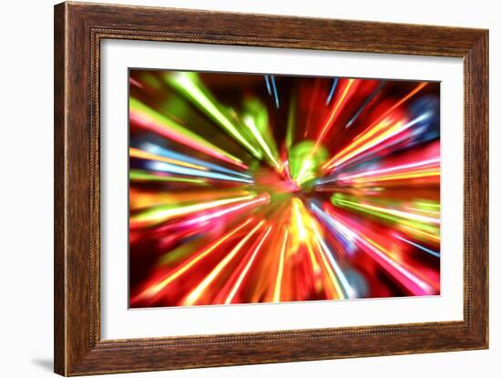 Multiple Lights Blur Background-STILLFX-Framed Art Print