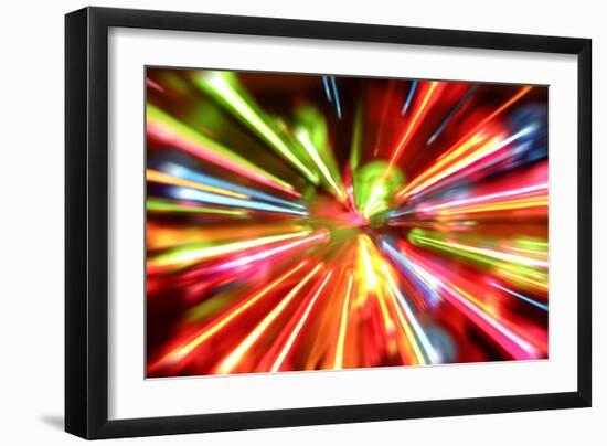 Multiple Lights Blur Background-STILLFX-Framed Art Print