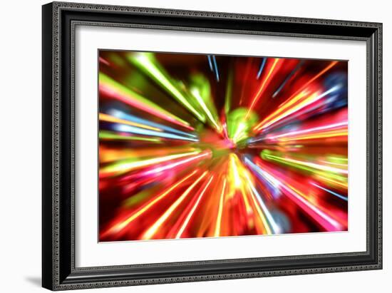 Multiple Lights Blur Background-STILLFX-Framed Art Print