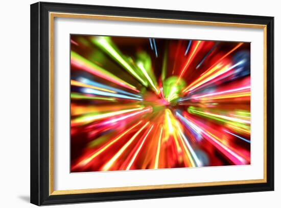 Multiple Lights Blur Background-STILLFX-Framed Art Print