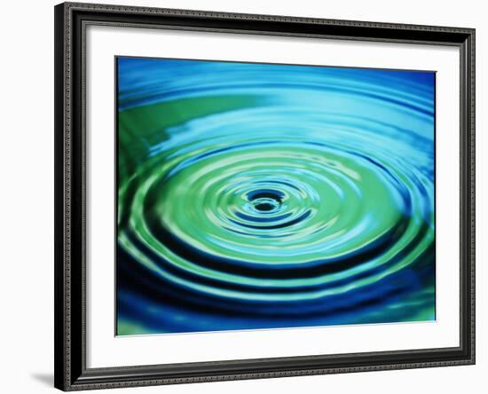 Multiple Ripples From a Water Drop-Adam Hart-Davis-Framed Photographic Print