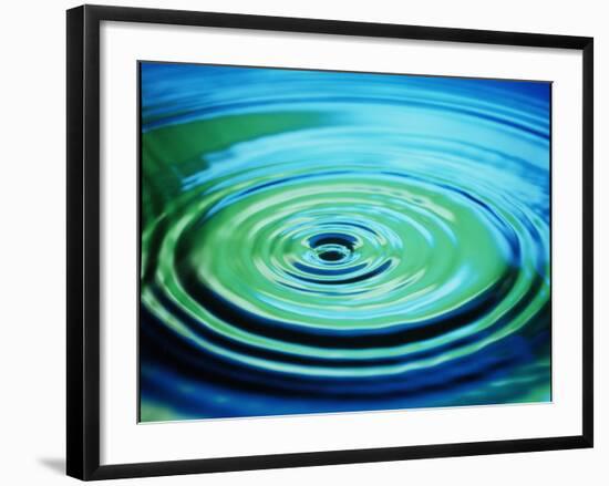 Multiple Ripples From a Water Drop-Adam Hart-Davis-Framed Photographic Print