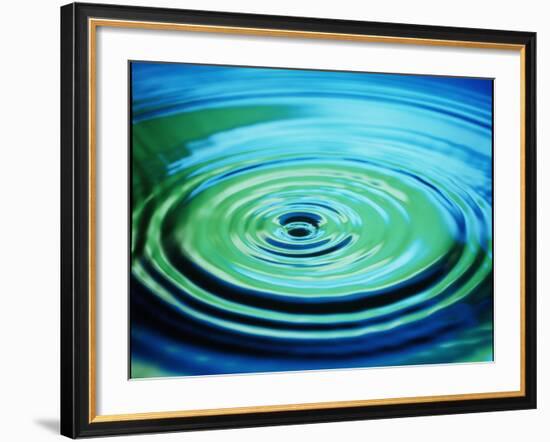 Multiple Ripples From a Water Drop-Adam Hart-Davis-Framed Photographic Print