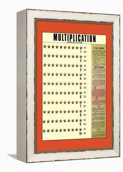 Multiplication-null-Framed Stretched Canvas