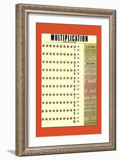 Multiplication-null-Framed Art Print