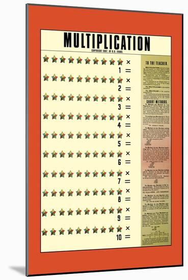 Multiplication-null-Mounted Art Print