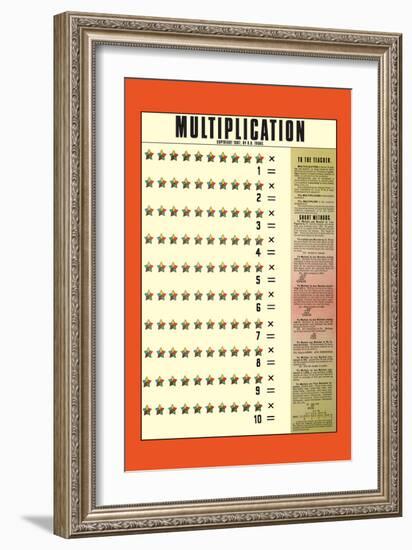 Multiplication-null-Framed Premium Giclee Print