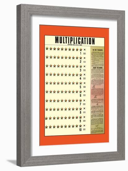 Multiplication-null-Framed Premium Giclee Print