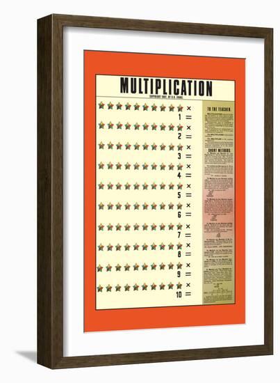 Multiplication-null-Framed Premium Giclee Print