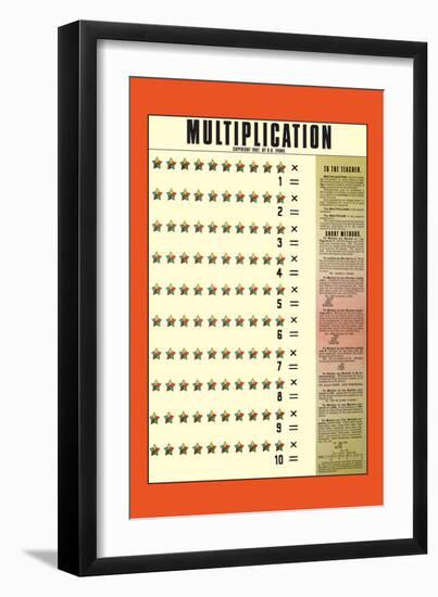 Multiplication-null-Framed Premium Giclee Print