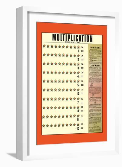 Multiplication-null-Framed Premium Giclee Print