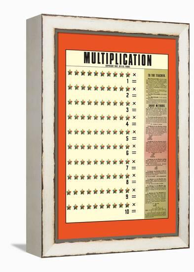 Multiplication-null-Framed Stretched Canvas