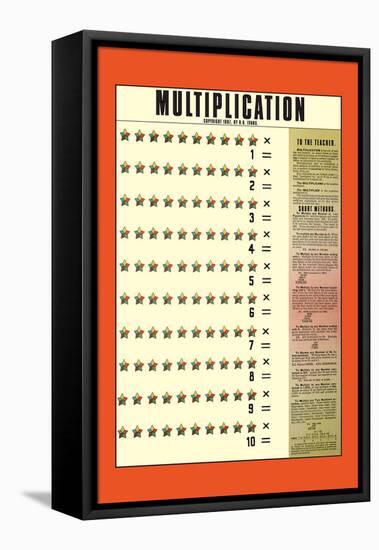 Multiplication-null-Framed Stretched Canvas