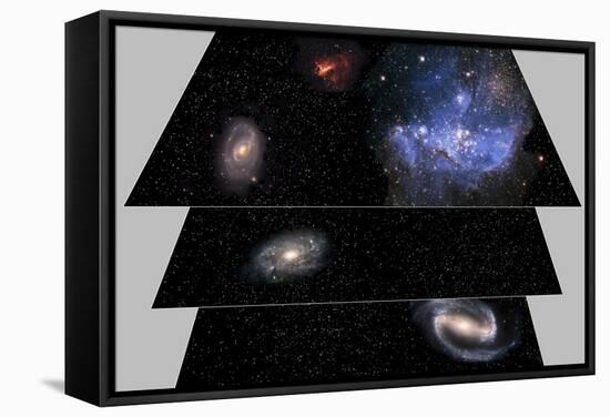 Multiverse Layers, Artwork-Victor De Schwanberg-Framed Premier Image Canvas