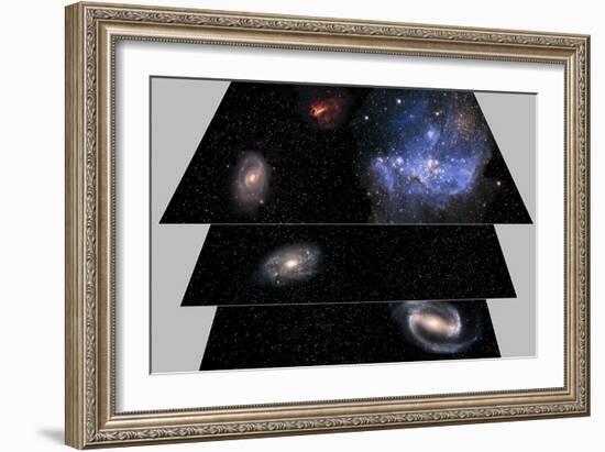 Multiverse Layers, Artwork-Victor De Schwanberg-Framed Photographic Print