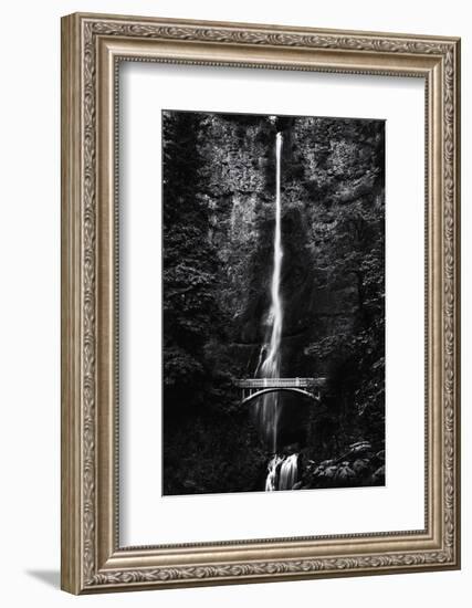 Multnomah Falls 1 mono-John Gusky-Framed Photographic Print