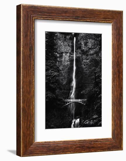 Multnomah Falls 1 mono-John Gusky-Framed Photographic Print