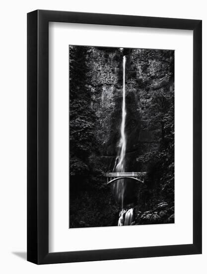 Multnomah Falls 1 mono-John Gusky-Framed Photographic Print