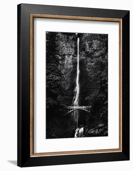 Multnomah Falls 1 mono-John Gusky-Framed Photographic Print