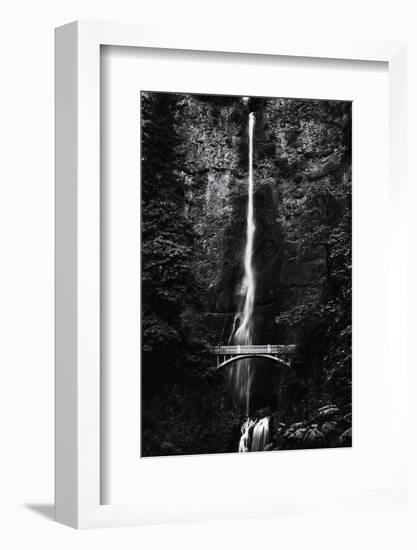 Multnomah Falls 1 mono-John Gusky-Framed Photographic Print