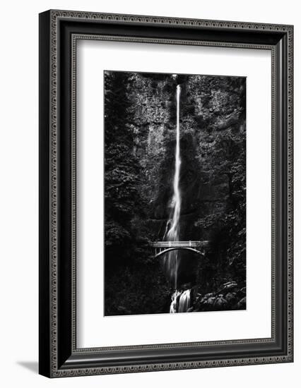 Multnomah Falls 1 mono-John Gusky-Framed Photographic Print