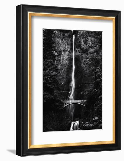 Multnomah Falls 1 mono-John Gusky-Framed Photographic Print