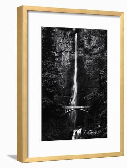 Multnomah Falls 1 mono-John Gusky-Framed Photographic Print