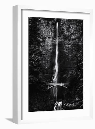 Multnomah Falls 1 mono-John Gusky-Framed Photographic Print