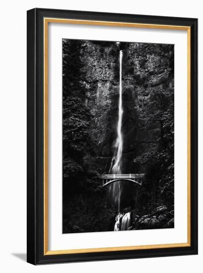 Multnomah Falls 1 mono-John Gusky-Framed Photographic Print