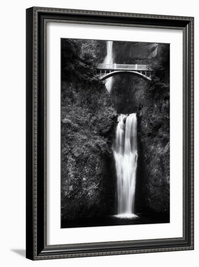 Multnomah Falls 2 Mono-John Gusky-Framed Photographic Print