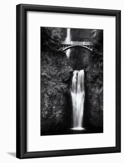 Multnomah Falls 2 Mono-John Gusky-Framed Photographic Print