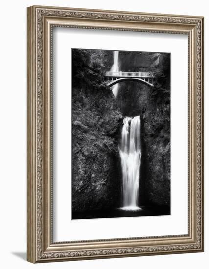 Multnomah Falls 2 Mono-John Gusky-Framed Photographic Print