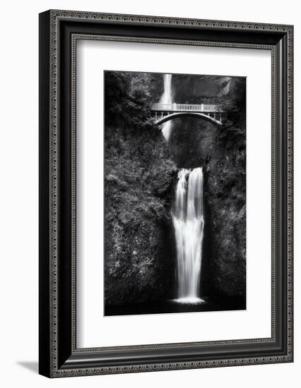 Multnomah Falls 2 Mono-John Gusky-Framed Photographic Print