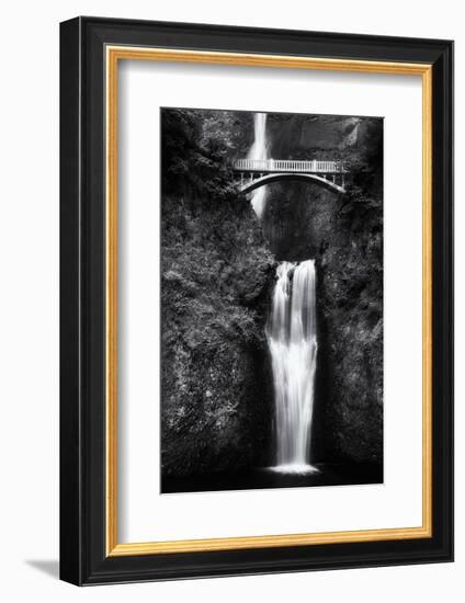 Multnomah Falls 2 Mono-John Gusky-Framed Photographic Print