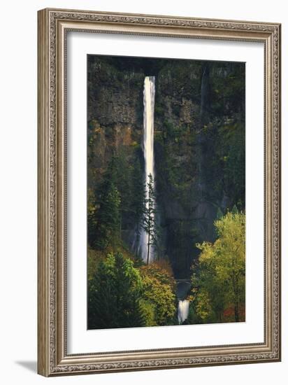 Multnomah Falls Autumn-Ike Leahy-Framed Photographic Print