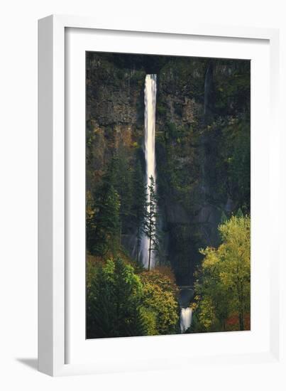 Multnomah Falls Autumn-Ike Leahy-Framed Photographic Print