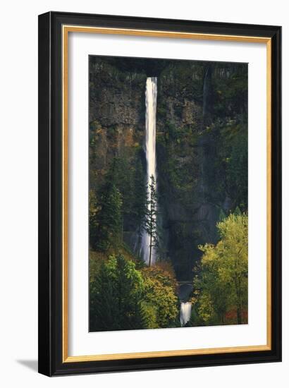 Multnomah Falls Autumn-Ike Leahy-Framed Photographic Print