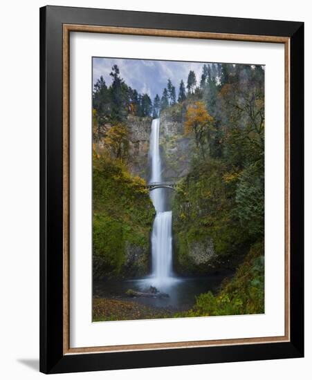 Multnomah Falls, Columbia Gorge, Oregon, USA-Gary Luhm-Framed Photographic Print