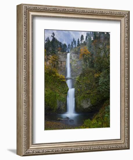 Multnomah Falls, Columbia Gorge, Oregon, USA-Gary Luhm-Framed Photographic Print